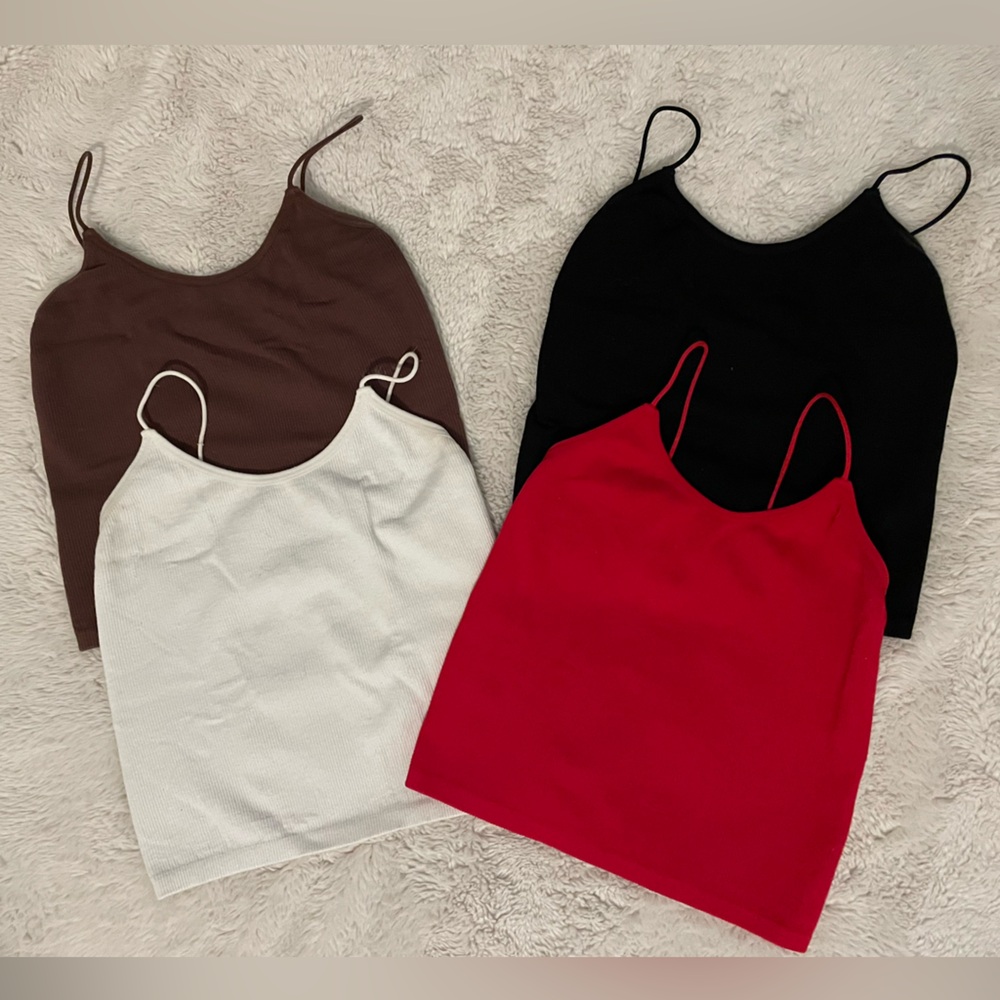 Bundle of Four Urban Kids Spaghetti Strap Tank Tops
